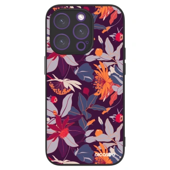 Picasee ULTIMATE CASE MagSafe za Apple iPhone 14 Pro - Purple Leaf