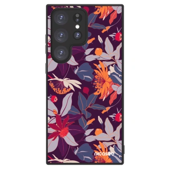 Picasee ULTIMATE CASE za Samsung Galaxy S23 Ultra 5G - Purple Leaf