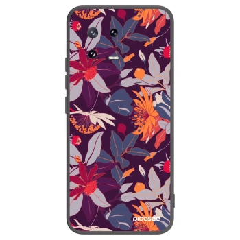 Picasee crna silikonska maskica za Xiaomi 13 Pro - Purple Leaf