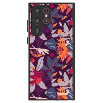 Picasee ULTIMATE CASE PowerShare za Samsung Galaxy S22 Ultra 5G - Purple Leaf