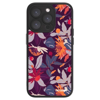 Picasee ULTIMATE CASE za Apple iPhone 15 Pro - Purple Leaf