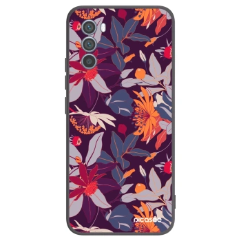 Maskica za Motorola Moto G62 - Purple Leaf