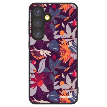 Picasee ULTIMATE CASE PowerShare za Samsung Galaxy S24 S921B 5G - Purple Leaf