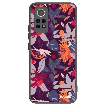Picasee crna silikonska maskica za Xiaomi Redmi Note 12 Pro 4G - Purple Leaf
