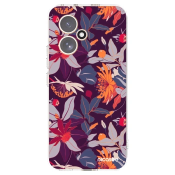 Picasee silikonska prozirna maskica za Honor 400 5G - Purple Leaf