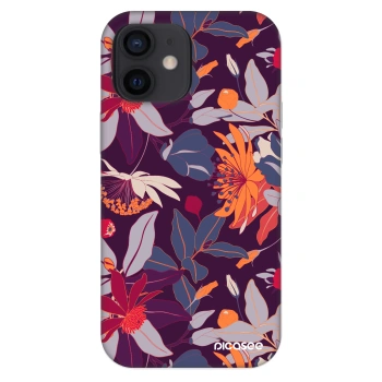 Maskica za Apple iPhone 12 mini - Purple Leaf