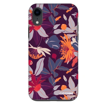 Maskica za Apple iPhone XR - Purple Leaf