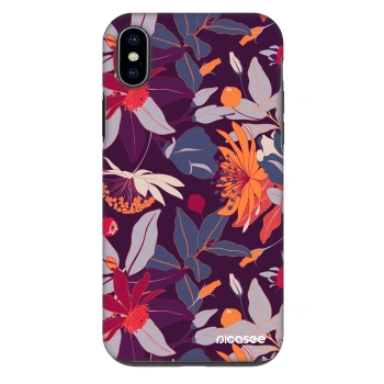 Maskica za Apple iPhone XS Max - Purple Leaf