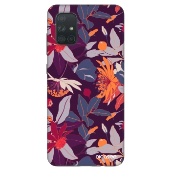 Maskica za Samsung Galaxy A71 A715F - Purple Leaf