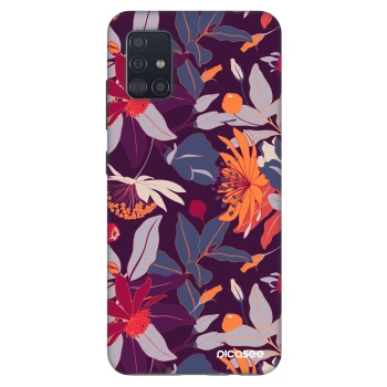 Maskica za Samsung Galaxy A51 A515F - Purple Leaf