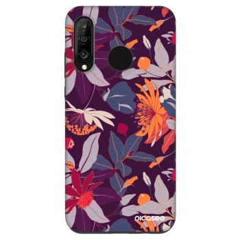 Maskica za Huawei P30 Lite - Purple Leaf