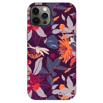 Maskica za Apple iPhone 12 Pro - Purple Leaf