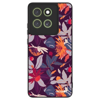Maskica za Motorola Moto G86 Power 5G - Purple Leaf