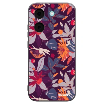 Picasee crna silikonska maskica za Xiaomi Poco X8 Pro - Purple Leaf