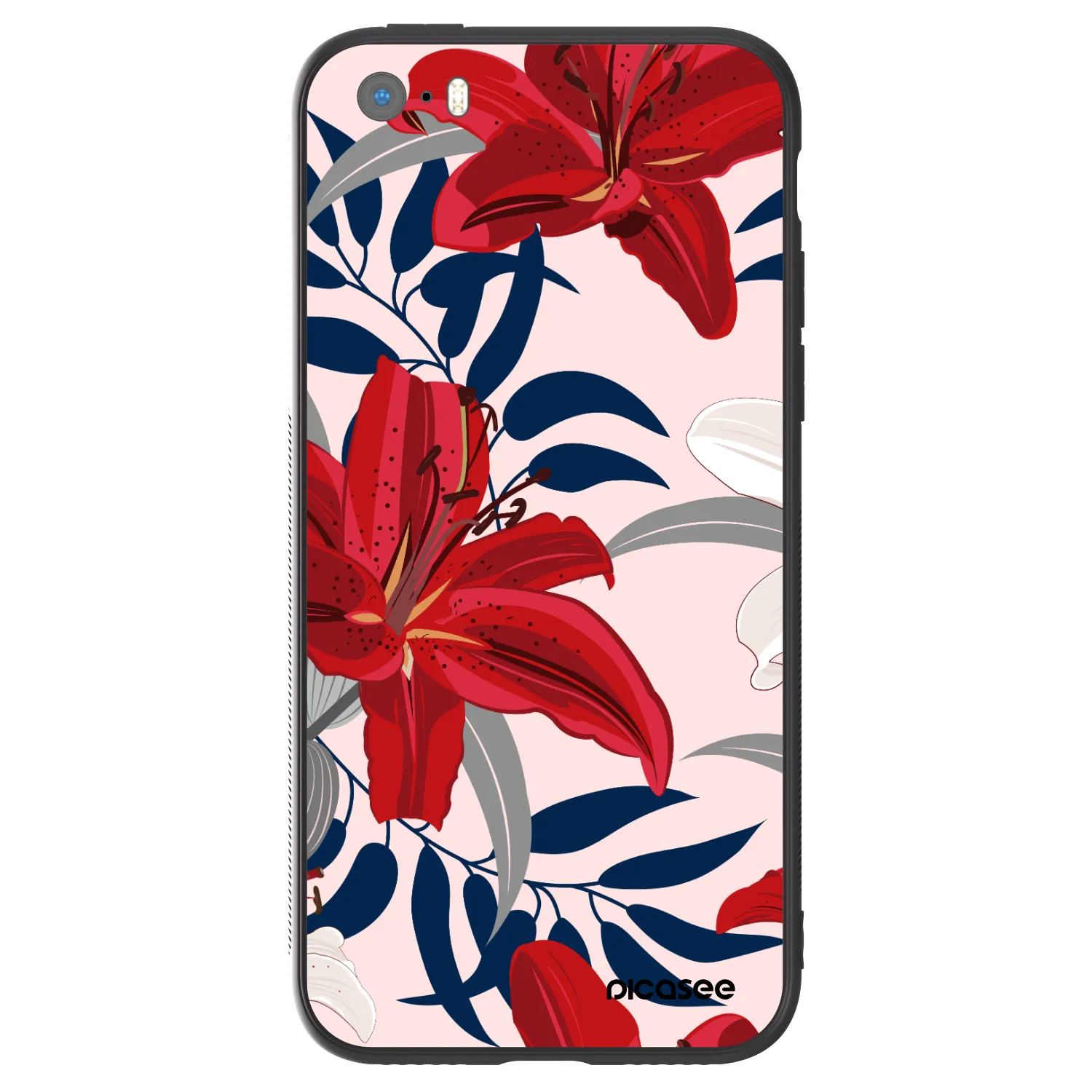 Picasee ULTIMATE CASE za Apple iPhone 5/5S/SE - Red Lily