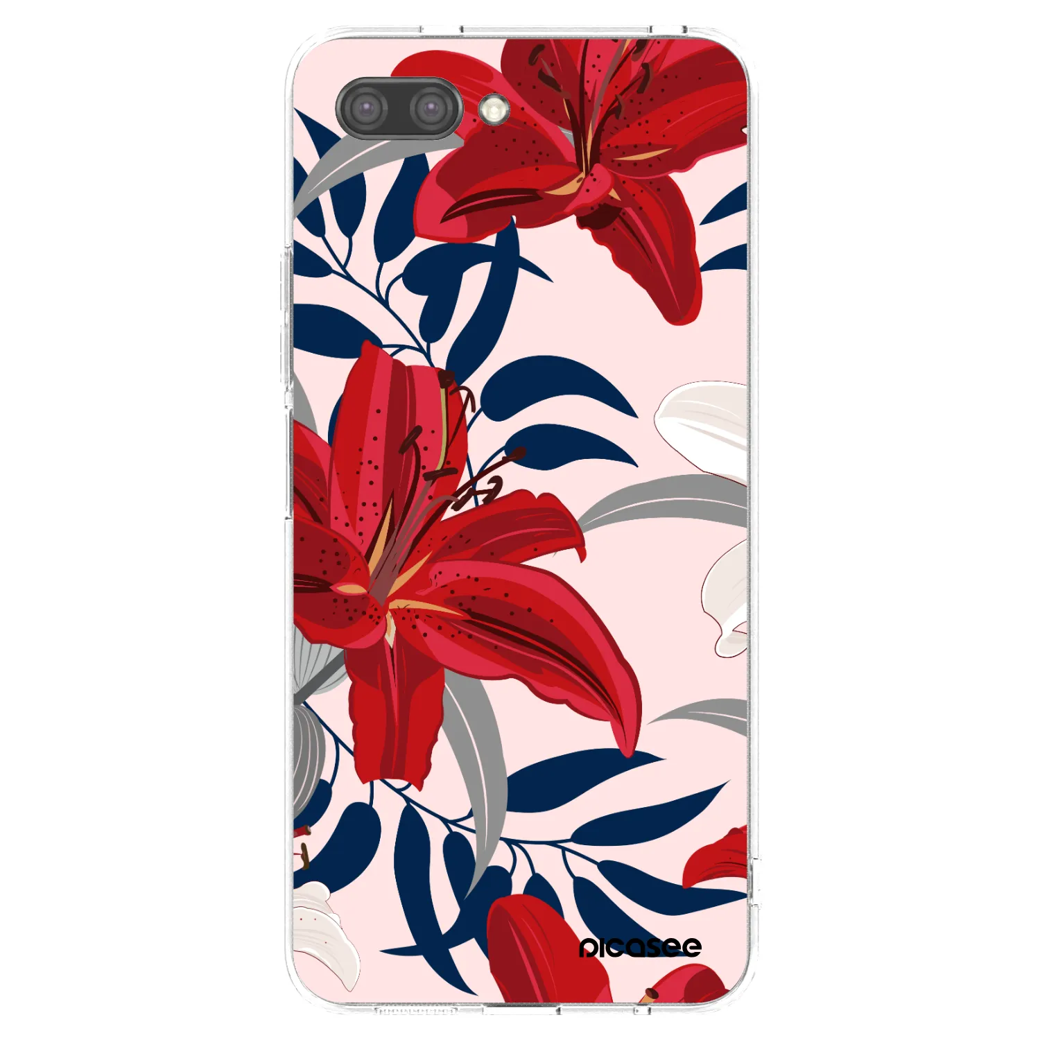 Picasee silikonska prozirna maskica za Honor 10 - Red Lily
