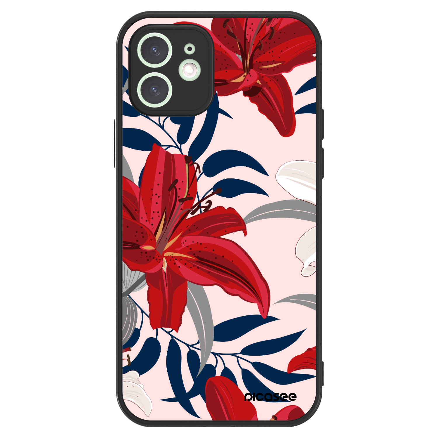 Picasee ULTIMATE CASE MagSafe za Apple iPhone 12 - Red Lily
