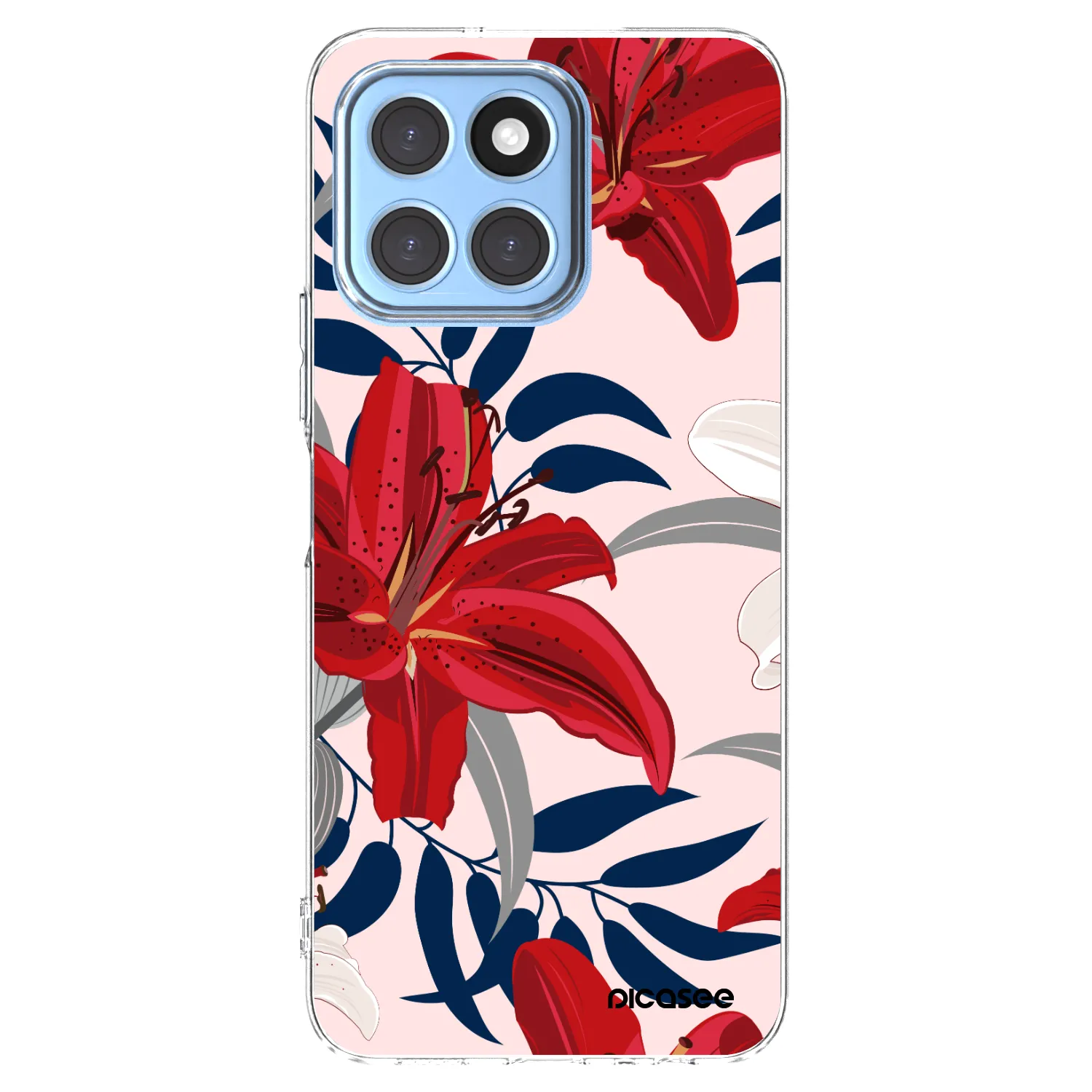 Picasee silikonska prozirna maskica za Honor X6 - Red Lily