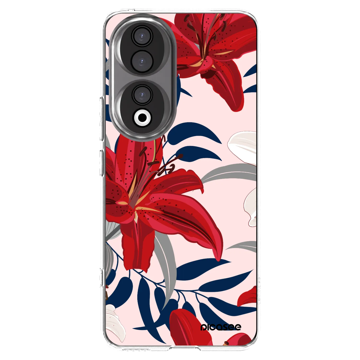Picasee silikonska prozirna maskica za Honor 90 5G - Red Lily
