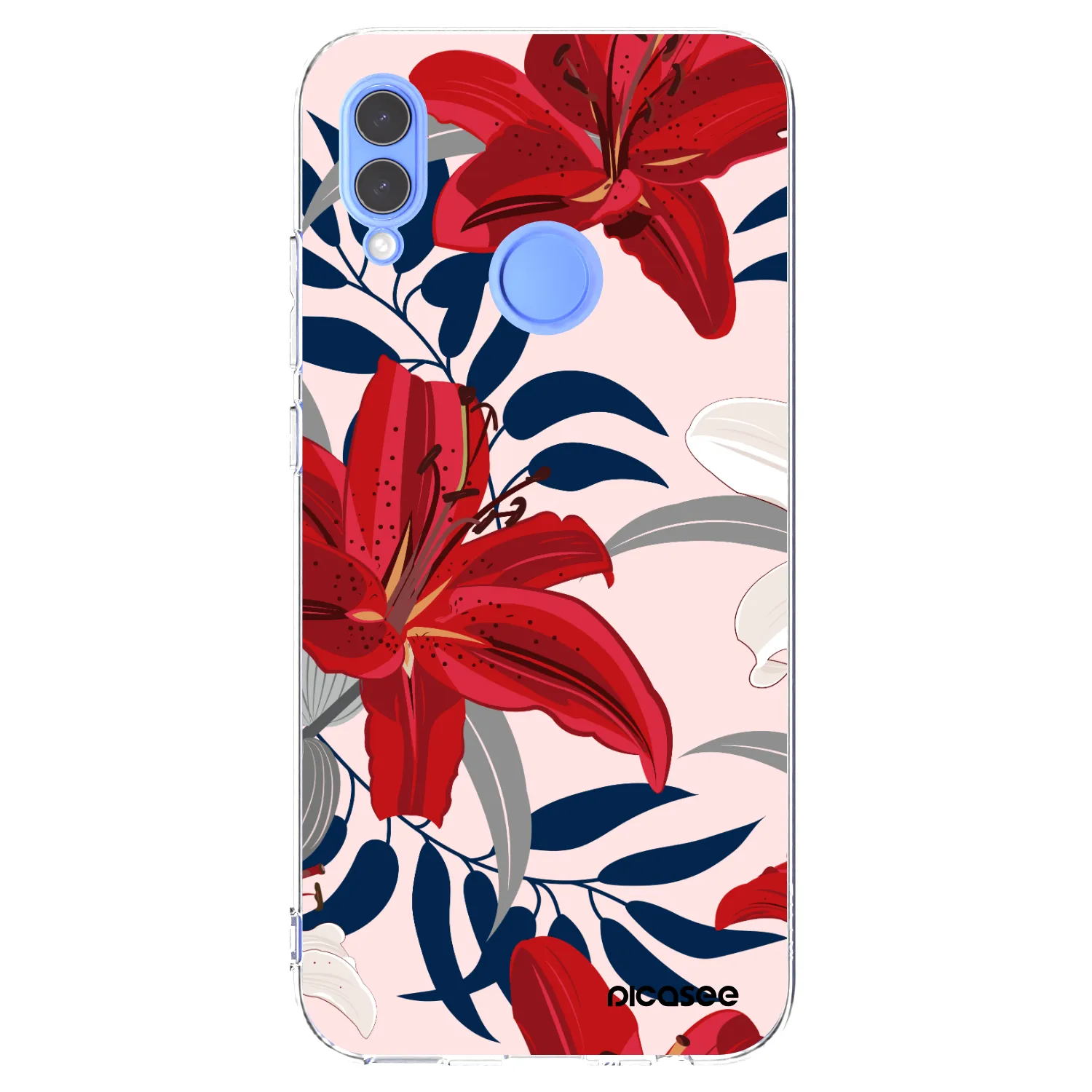 Picasee silikonska prozirna maskica za Honor 10 Lite - Red Lily