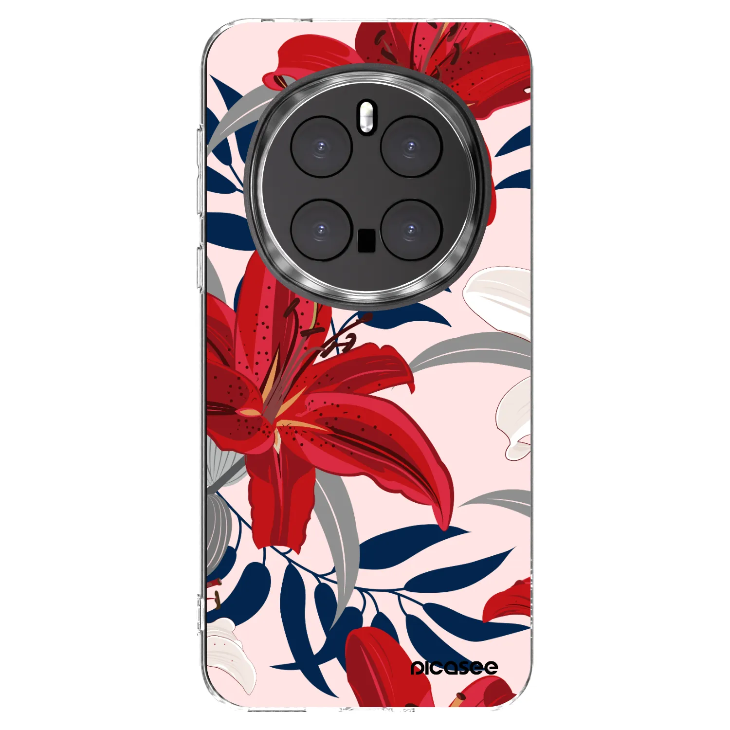Picasee silikonska prozirna maskica za Honor Magic7 Pro 5G - Red Lily