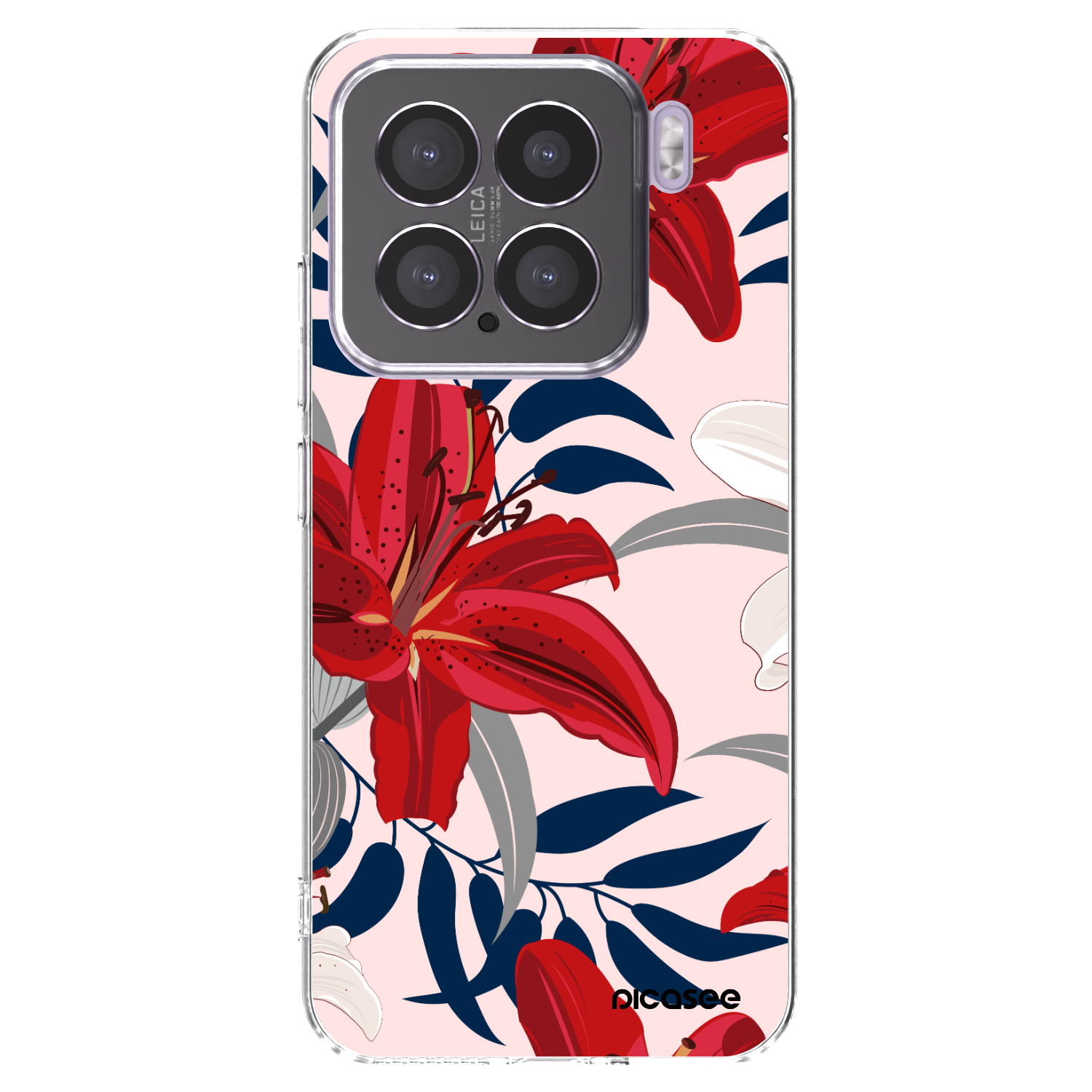 Picasee silikonska prozirna maskica za Xiaomi 15 - Red Lily