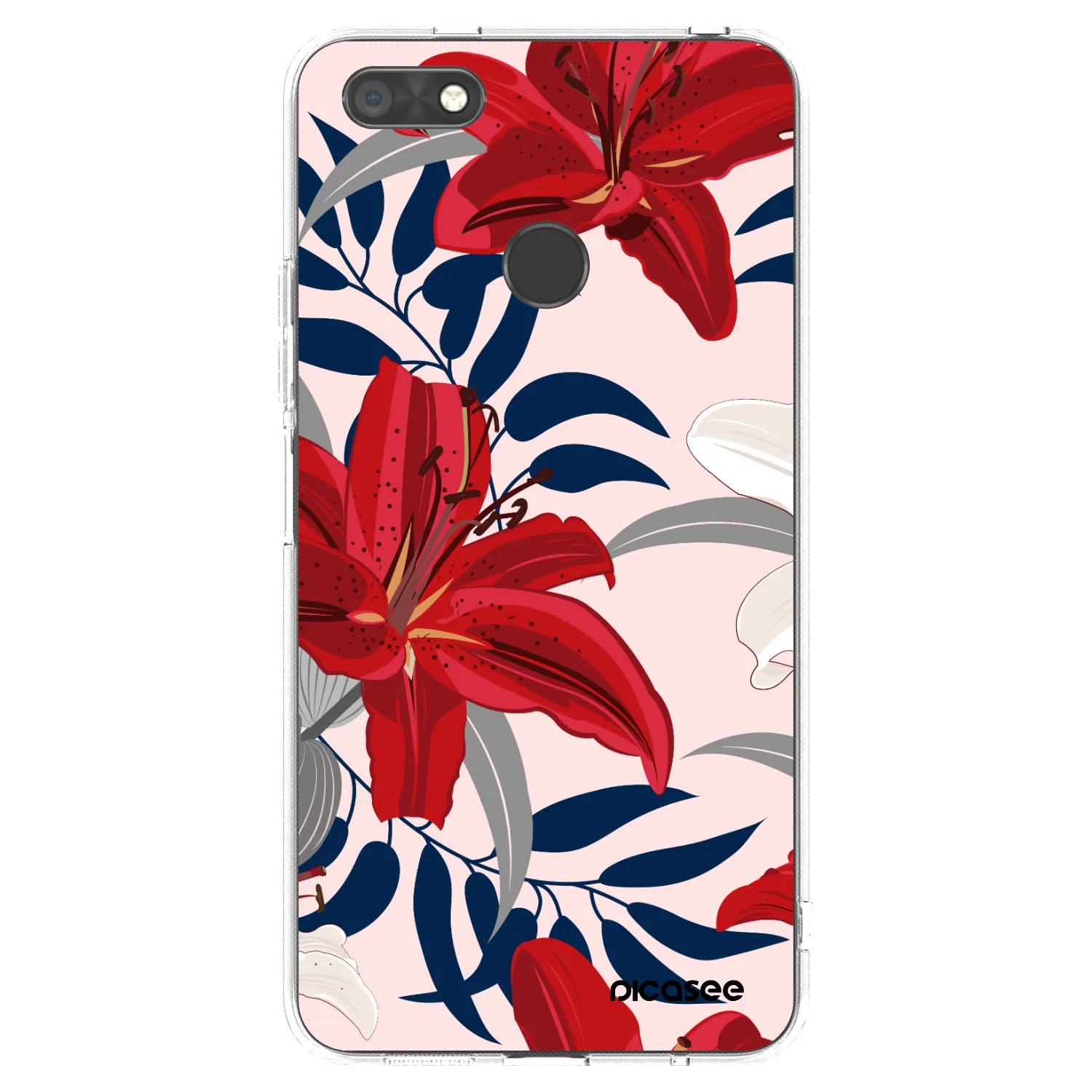 Picasee silikonska prozirna maskica za Huawei P9 Lite Mini - Red Lily