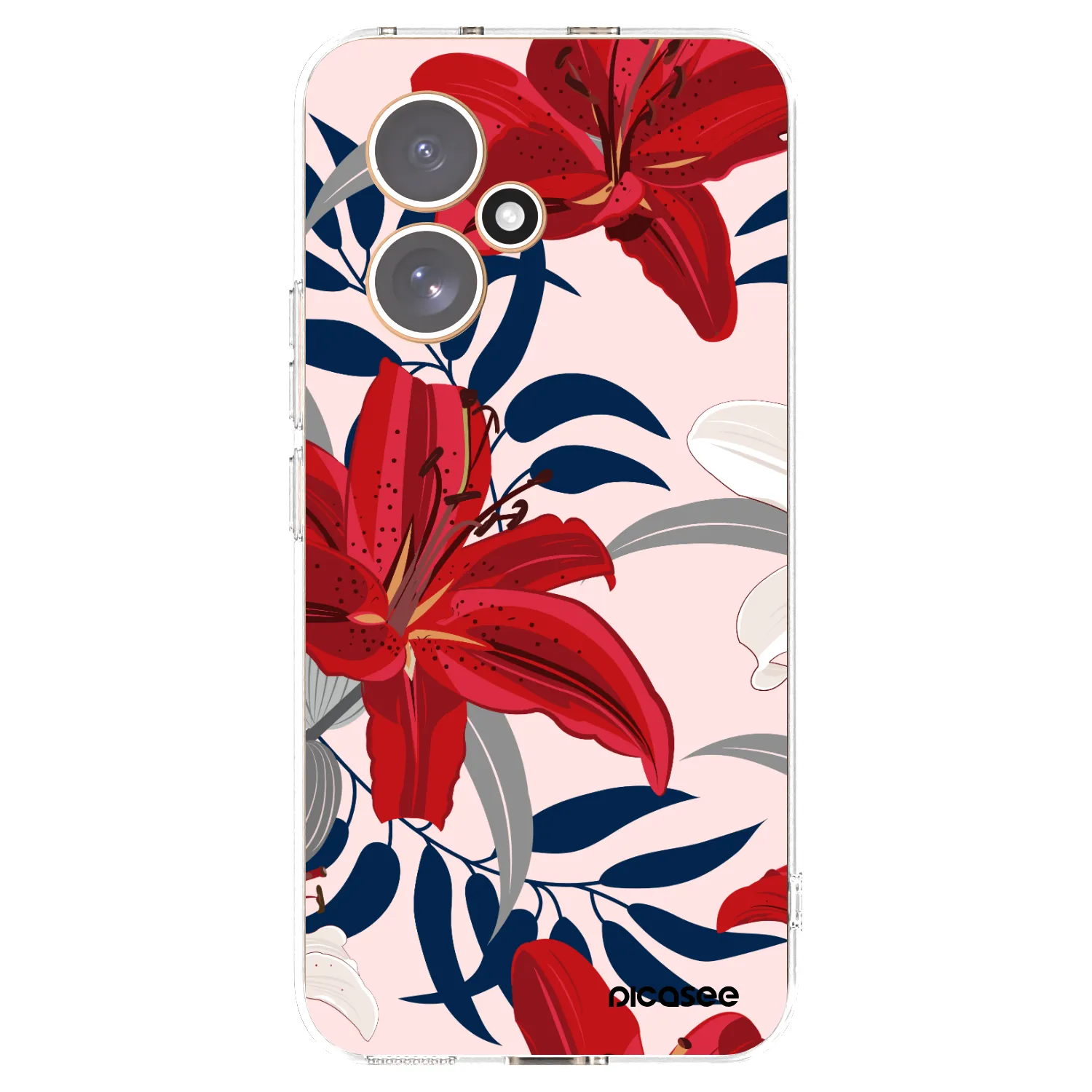Picasee silikonska prozirna maskica za Honor 400 5G - Red Lily