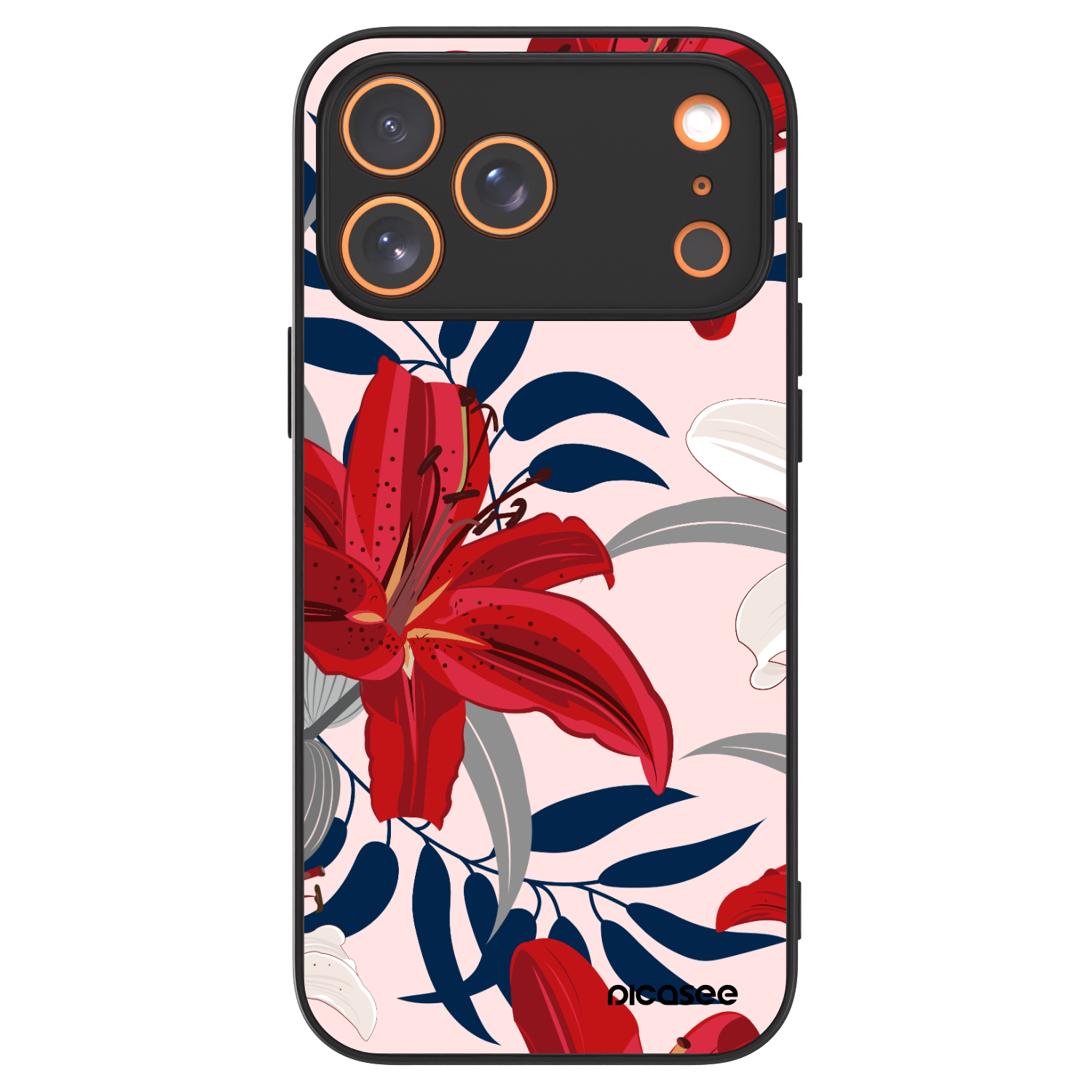 Picasee ULTIMATE CASE MagSafe za Apple iPhone 17 Pro Max - Red Lily