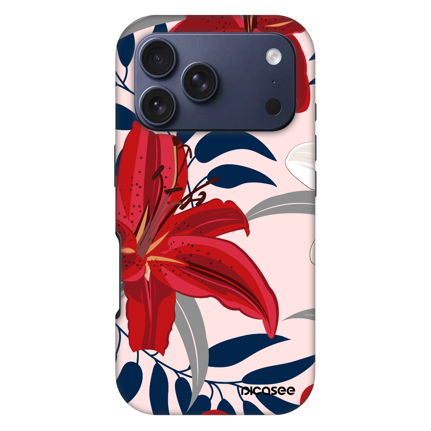 Picasee Fashion Case MagSafe za Apple iPhone 17 Pro - Red Lily