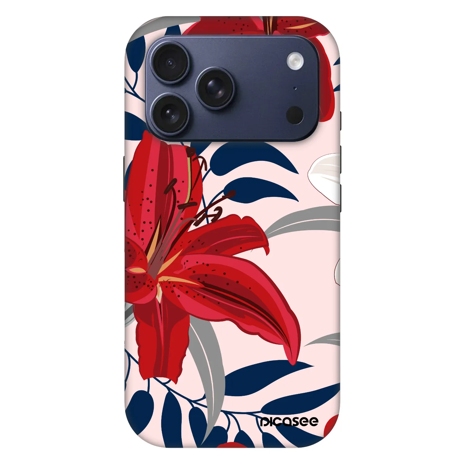Picasee Fashion Case MagSafe za Apple iPhone 18 Pro - Red Lily
