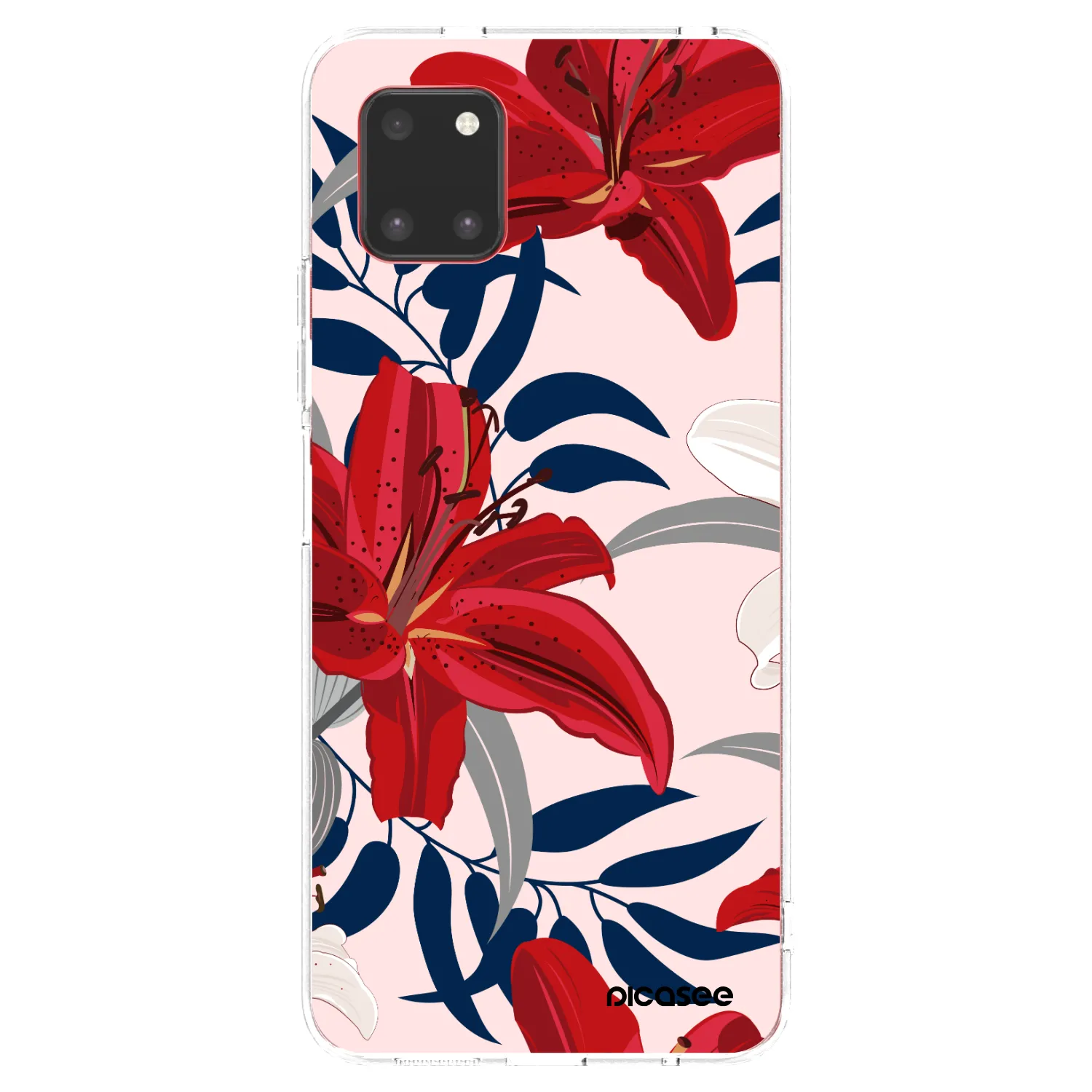 Picasee silikonska prozirna maskica za Samsung Galaxy Note 10 Lite N770F - Red Lily