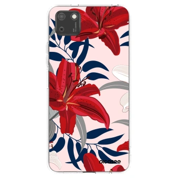Picasee silikonska prozirna maskica za Huawei Y5P - Red Lily