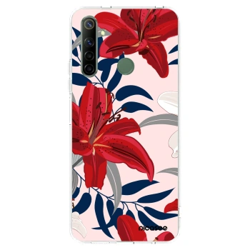 Picasee silikonska prozirna maskica za Realme 6i - Red Lily