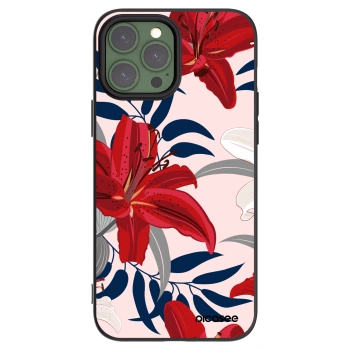 Picasee crna silikonska maskica za Apple iPhone 13 Pro Max - Red Lily