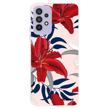 Picasee silikonska prozirna maskica za Samsung Galaxy A32 4G SM-A325F - Red Lily