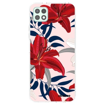 Picasee silikonska prozirna maskica za Samsung Galaxy A22 A226B 5G - Red Lily