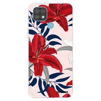Picasee silikonska prozirna maskica za Realme C21 - Red Lily