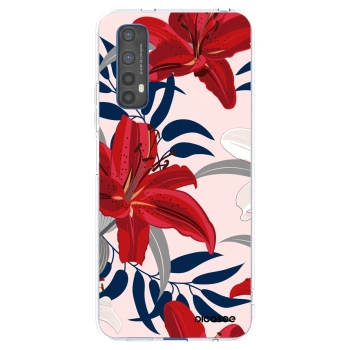 Picasee silikonska prozirna maskica za Realme 7 - Red Lily