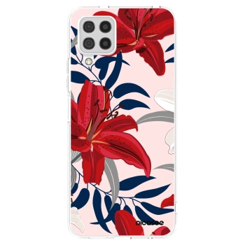 Picasee silikonska prozirna maskica za Samsung Galaxy A22 A225F 4G - Red Lily