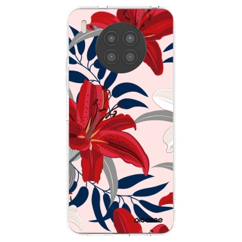 Picasee silikonska prozirna maskica za Huawei Nova 8i - Red Lily