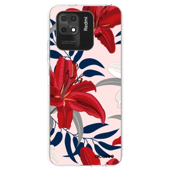 Picasee silikonska prozirna maskica za Xiaomi Redmi 10C - Red Lily
