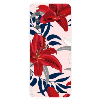 Picasee silikonska prozirna maskica za Sony Xperia 10 IV 5G - Red Lily
