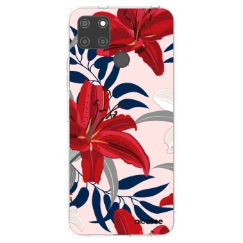 Picasee silikonska prozirna maskica za Realme C21Y - Red Lily