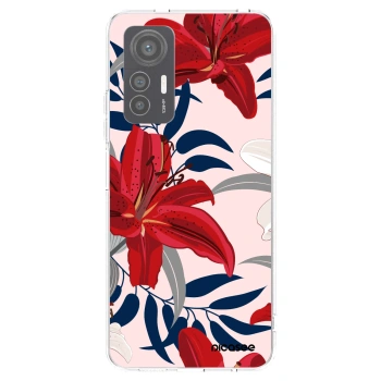 Picasee silikonska prozirna maskica za Xiaomi 12 Lite - Red Lily
