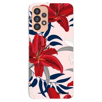 Picasee silikonska prozirna maskica za Samsung Galaxy A23 A236B 5G - Red Lily