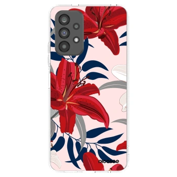 Picasee silikonska prozirna maskica za Samsung Galaxy A73 5G - Red Lily