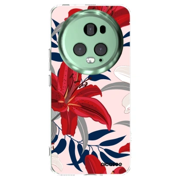 Picasee silikonska prozirna maskica za Honor Magic5 Pro - Red Lily