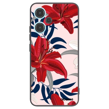 Picasee crna silikonska maskica za Xiaomi Poco F5 - Red Lily