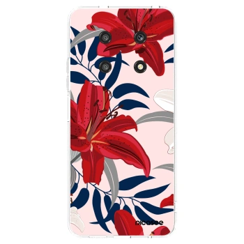Picasee silikonska prozirna maskica za Honor Magic4 Lite 5G - Red Lily